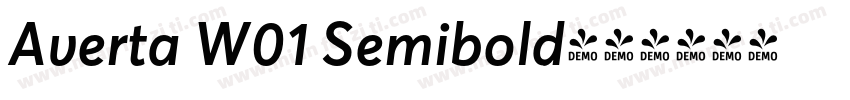 Averta W01 Semibold字体转换